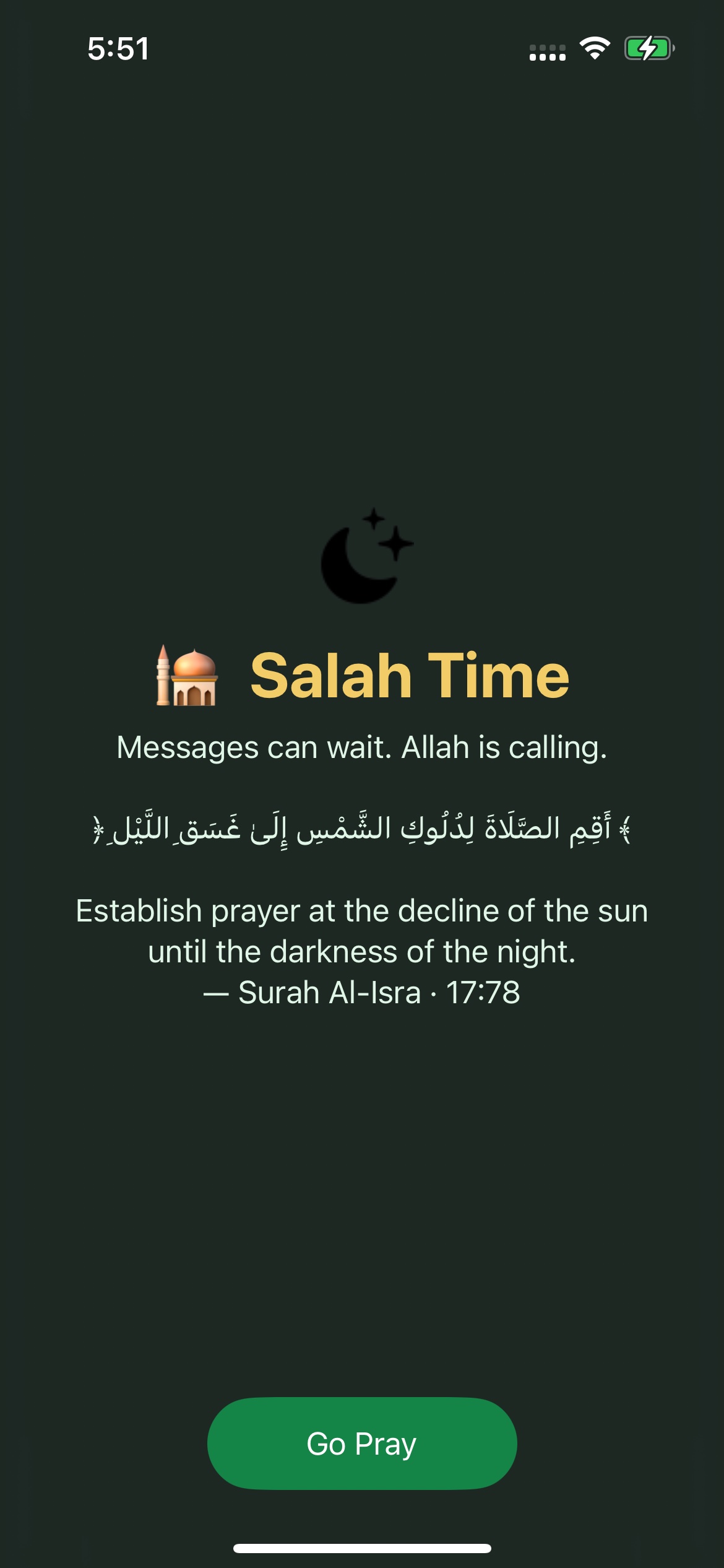 HayatTime Salah Time blocking screen on iPhone